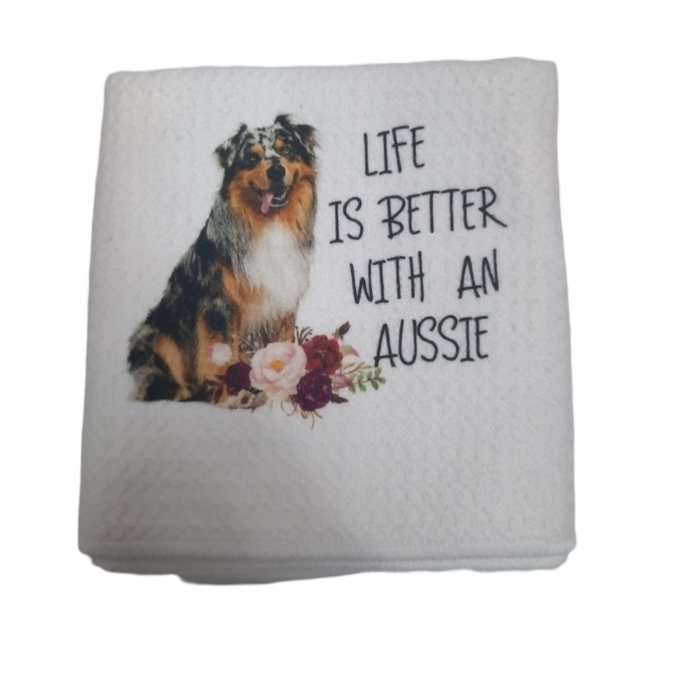 NEW Hand Towel Life‎ Is Better with an Aussie Defects Tea Towel Microfiber